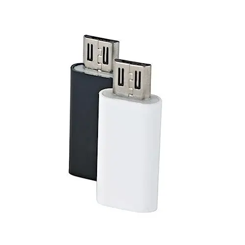 Produktbild: Homoyoyo Typkonverter Typ-C-zu-Micro-USB-Datenkabelkonverter Typ-C-zu-Micro-USB-Mobiltelefonadapter Ladeadapter Typ-C-Adapter für Telefon Ladekabel Typ C Adapter Micro-USB-auf-Typ-C-Adapter