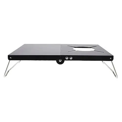 Produktbild: Homoyoyo Klappbarer Campingtisch Minitisch Tragbarer Tisch Für Outdoor Wandertisch Picknick BBQ Mit Stabilem Edelstahlrahmen Leicht Und Kompakt Für Camping Reisen