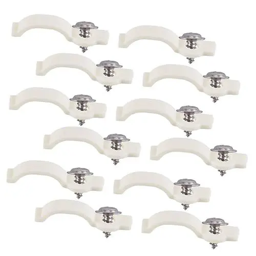 Produktbild: HOMSFOU 100 Stk Led-bandlichtclips Led-streifenlichtclips Halter Für Led-streifen Halter Für Selbstklebende Streifenhalterungen Led-lichtleisten-rack Fotohalter Halterungsclip Einseitig