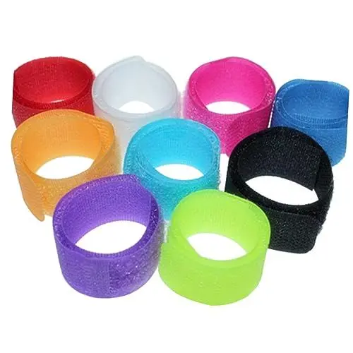 Produktbild: HOMSFOU 100 Stk kabelhalter cable holder Kabelbinder kabelmanagment Kabelmanagement-Systeme Kabelmanagement-Clip Kabelmanagement-Set kabelbügel Draht-Organizer Kabelwickler Wicklung