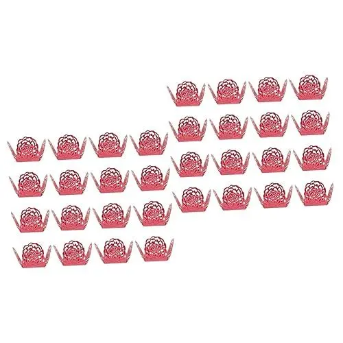 Produktbild: HOMSFOU 100 Stück Schokoladentablett Mini-Pappbecher Hochzeits-Geschenkpapier Bonbonpapier Für Schokoladenpapier Trüffelbecher Schokoladenverpackungstablett Schokoladentrüffel