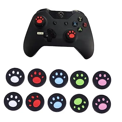 Produktbild: HOMSFOU 10St Kipphebelkappe aus Silikon schutzhüllen decken bezug the green zulunft pink rot Rockerkappe Rocker Schutzhülle Joy-Cover Freudenkappe Katzenpfote Rocker-Hut Tastenkappe 3d
