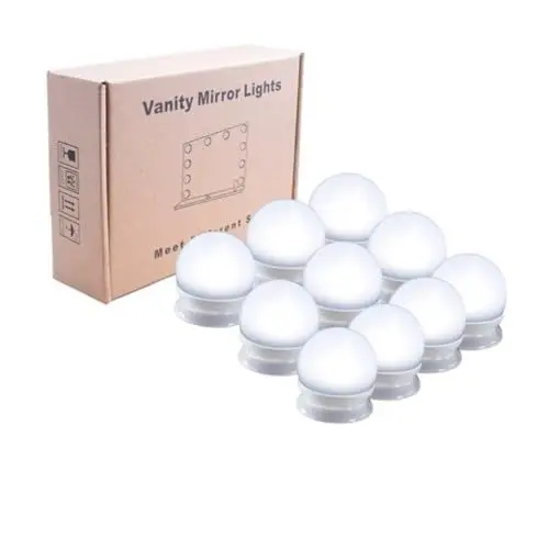 Produktbild: HOMSFOU 10St LED-Spiegelleuchte Spiegellichtleiste LED-Lampen led vanity mirror light Make-up-Spiegelleuchten LED-Kosmetikspiegelleuchte Schminktisch Schminkspiegel Licht füllen