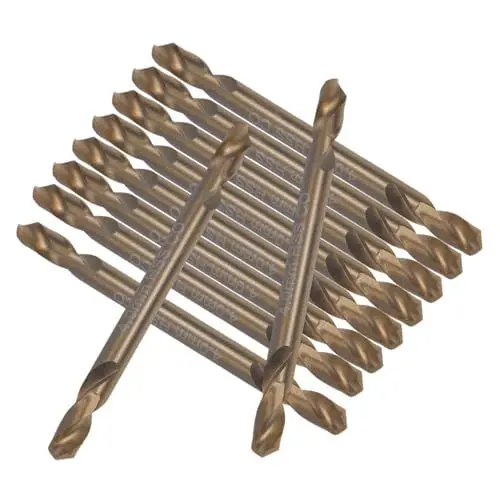 Produktbild: HOMSFOU 10 Stück Doppelkopfbohrer Hartmetall Vorrichtung Wolfram Kettensäge Spiralbohrer Bohrer Akku Bohrer Konisch Multi Rig Bohrung Spiralbohrer Bohrer Punktstecker