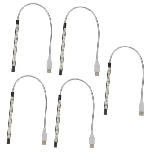 Produktbild: HOMSFOU 10 Stück Schreibtischlampe Laptop Licht Für Tastatur Nachtlampe Tragbares Nachtlicht Laptop Tastatur Lichtpaneel Nachtlicht USB Lampe Für Notebook LED Schreibtischleuchte