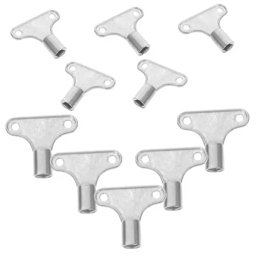 Produktbild: HOMSFOU Heizkörper-entlüftungsventilschlüssel Aus Zinklegierung 10er-set Für Luftventil Thermostat-heizkörperventil