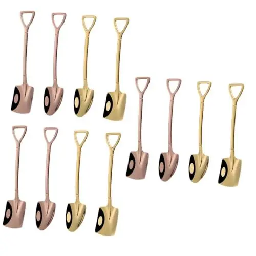 Produktbild: HOMSFOU 12 Stk Catalpa-löffel Aus Eisen Schneebesen Edelstahl 304 Baby Mischen Metall