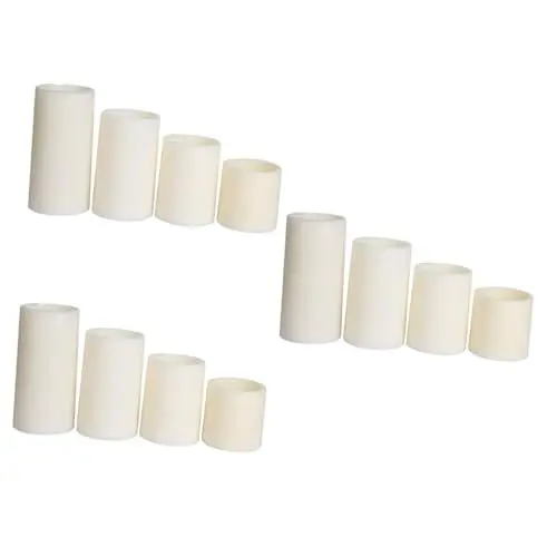 Produktbild: HOMSFOU 12 Stück Elektronisches Kerzenlicht LED Votivkerzen LED Kerzenlichter Flackernde LED Kerzen Batteriebetriebene Kerzen Teelichter Kerzen Kerzenlampe Flammenlose Kerzen