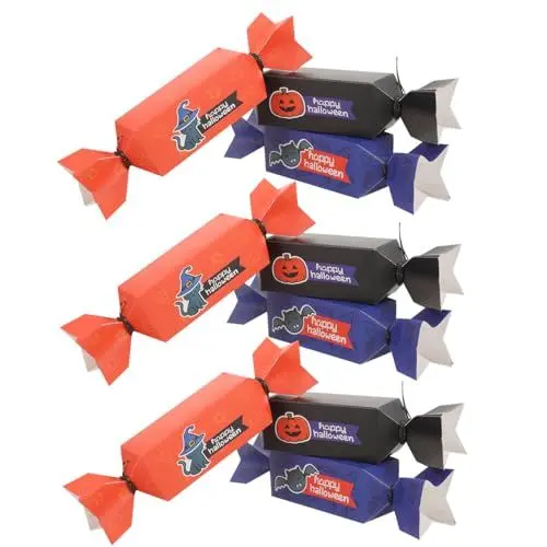 Produktbild: HOMSFOU 12er Boxen Süßigkeitenbehälter Für Halloween Behälter Für Halloween-leckereien Halloween-süßigkeitstüte Halloween-dessertboxen Halloween-goodie-box Süßigkeiten-stand Tragbar Papier