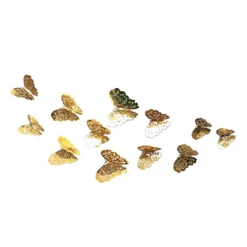 Produktbild: HOMSFOU Hohlschnitt-aufkleber Heimdekoration Schmetterling Wandbild 3d-aufkleber Für Fenster Tür Spiegel