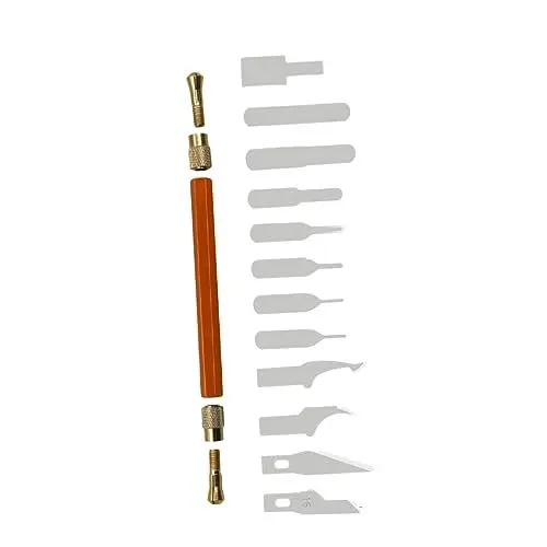 Produktbild: HOMSFOU 13St Tranchiermesser cutter messser scheuerlappen carving tools engraving tool Telefonreparatur-Toolkit Telefonreparatur-Kratzmesser werkzeug Gravurmesser handy folienschneider