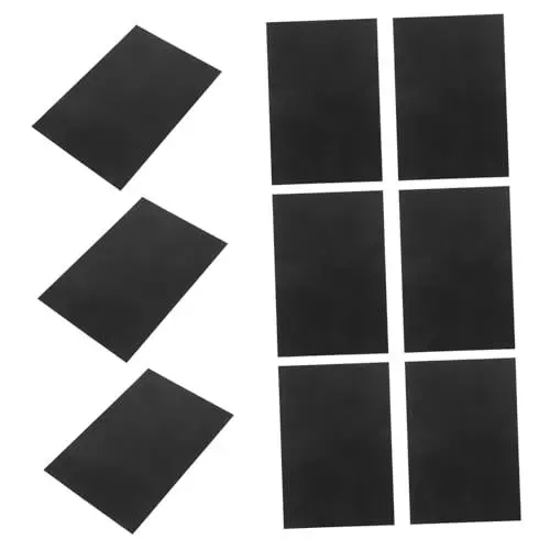 Produktbild: HOMSFOU Garagentor Faux 16 Stück Magnetische Dekorative Hardware Schwarz Pvc Privatsphäre Verbesserung Einfache Installation
