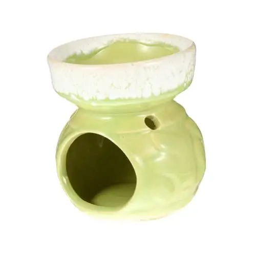 Produktbild: HOMSFOU 1Stk Aromabrenner aus Keramik Räuchergefäß aus Keramik Duftkerze Ölwärmer ätherisches Öl Weihrauchhalter Brenner für Aromatherapie Räuchergefäß Ornament drinnen schmücken Ölheizung
