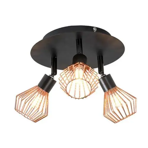 Produktbild: HOMSFOU 1Stk Deckenleuchte mit drei Köpfen Einbaustrahler Pendelleuchte für die Küche stylische Deckenleuchte kreative Lampe Lichtanlage einfach Deckenlampe g9 Schmiedeeisen