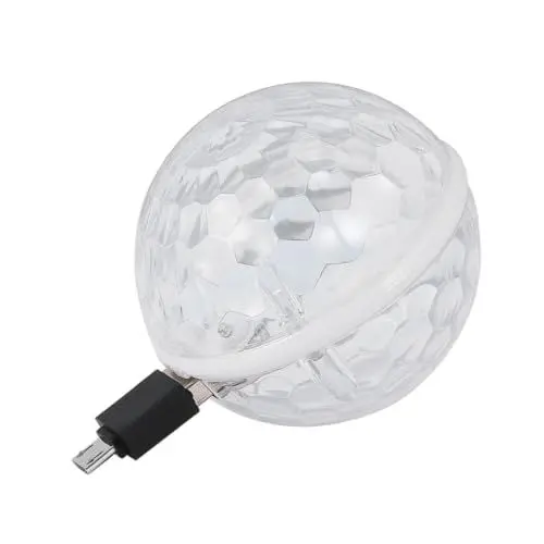Produktbild: HOMSFOU 1Stk Karaoke-Lichter Automobil-Atmosphärenlampe Strobe RGB-Licht DJ-Disco-Kugel weihnachtsdeko Disco-Licht USB-Partylicht LED Kugel Licht Bühnenbeleuchtung schmücken