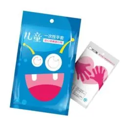 Produktbild: HOMSFOU 1 Karton À 100 Stück einmalhandschuhe Handschuhe für Kinder Einweg-Plastikhandschuhe Küchenhandschuhe Lebensmittelhandschuhe Handzubehör Einweg-PE-Handschuhe verdicken Film
