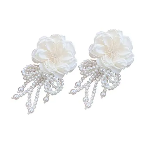 Produktbild: HOMSFOU 1 Paar Blumenohrringe Quastenohrringe Damenohrringe Ohrringe für Frauen im Trend Tropfenohrringe Fransen Ohrringe Boho-Ohrringe Ohrringe Schmuck Ohrhänger für Damen die