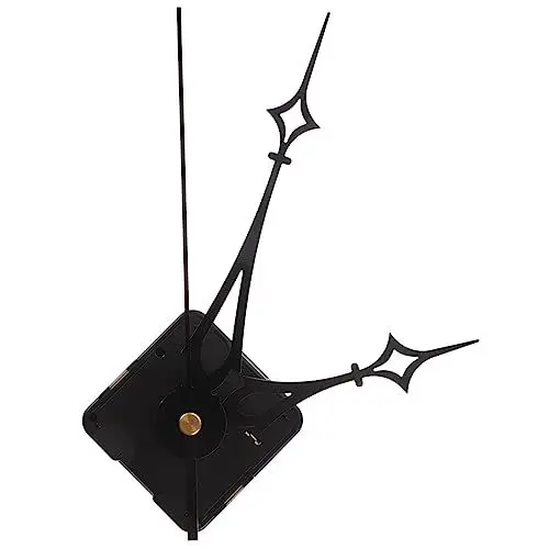 Produktbild: HOMSFOU 1 Satz Autofenster Fahnenmast Wall Clock wanduhren Quarzuhrwerk eine wanduhr DIY Uhr Pendeluhr-Bausatz Mechanismen Ersatzuhrwerk batteriebetrieben Batterie Uhrwerk Plastik Black