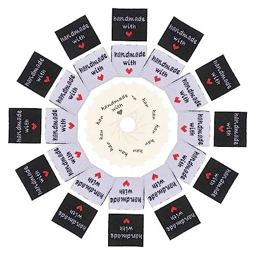 Produktbild: HOMSFOU 1 Satz Handgemachte Kleidungsetiketten Diy Nählabels Und Kreative Nähprojekte Und 150 Stück
