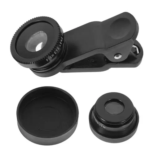 Produktbild: HOMSFOU Handy-objektive Weitwinkel Fisheye Makro 3-in-1-kit Für Einfache Installation