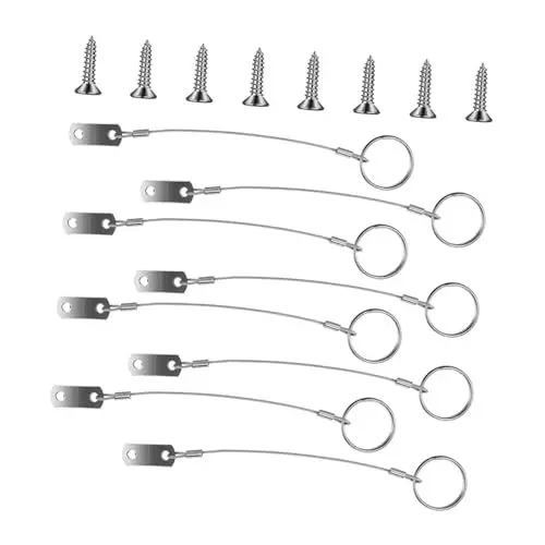 Produktbild: HOMSFOU Klettband Breit 1 Satz Kabelsicherungsseil Lanyard-kabelsicherheit Sicherungsdraht Zur Verlustsicherung Schlüsselband Edelstahlseil Sicherheitskabel Lanyard Halteseil Sicherheitsdraht Yacht