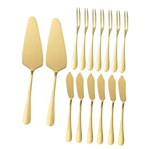 Produktbild: HOMSFOU 1 Satz Kuchenwender Aus Edelstahl Pizzaschaufel Utensilien Zum Schneiden Von Kuchen Tortenbesteck Schneideset Für Hochzeitstorten Partybesteck Splitter Butter Rostfreier Stahl