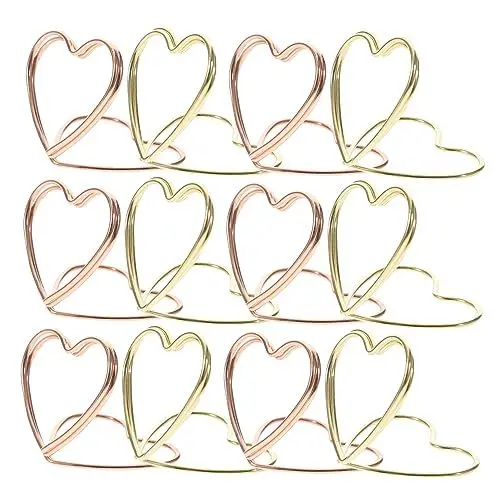 Produktbild: HOMSFOU 1 Satz Love Paper Pin Büroartikel Büromaterial Büroklammern Für Memos Lustige Papierclips Dokumentieren Eiserne Büroklammern Praktische Büroklammern Beschichtungslegierung Stück