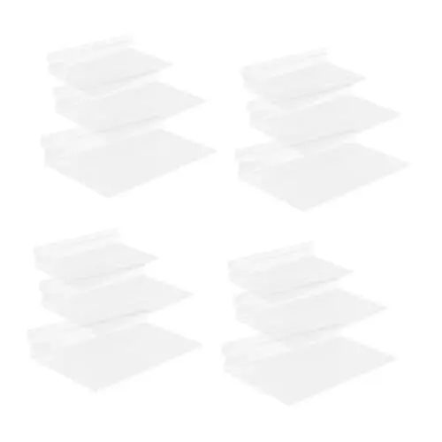 Produktbild: HOMSFOU 1 Satz Schuhregal Schuh-präsentationswand Nagellackregal Zubehör Für Lamellenwände Schuh Wandregal Wand Schuh Display Tassenregal Nagellackständer Plastik Transparent 3st