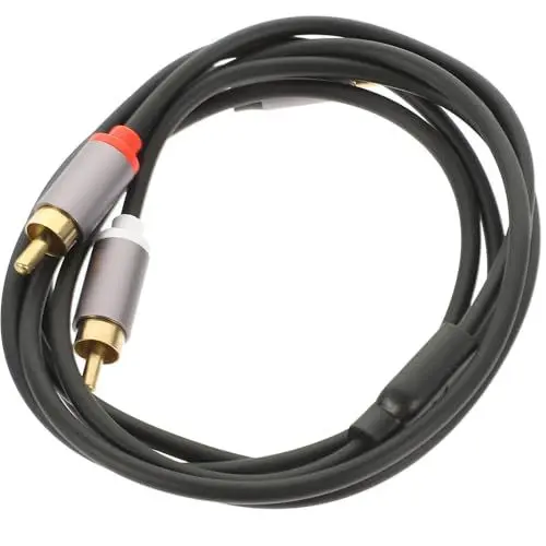 Produktbild: HOMSFOU Splitter-audiokabel – 3 5 Mm Auf 10 5 Mm Universelle Stereo-klinkenkabel Für Kopfhörer Lautsprecher Und Heim