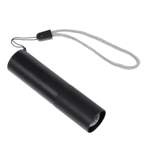 Produktbild: HOMSFOU 1satz Wiederaufladbare Taschenlampe Multifunktionale Outdoor Mini Taschenlampe Mit Zoom-funktion Usb- Tragbar Für Camping Und Notfälle Schwarz