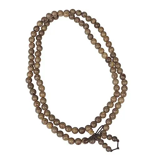 Produktbild: HOMSFOU 1stk Buddhismus-armband Gebetskette Islam Gebetsarmreif Buddhistisches Armband 108 Zen-armband Rosenkranz Armband Wickeln Perlenarmband Empfindlich Buddha-statue Bambus Fräulein