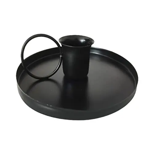 Produktbild: HOMSFOU 1stk Leuchter Kerzenhalter Für Stabkerze Decoraciones para Sala De Casa Kerzenständer Für Halloween Dekorativer Kerzenhalter Teelicht Tablett Haushalt Zur Metall Eisen Zylindrisch