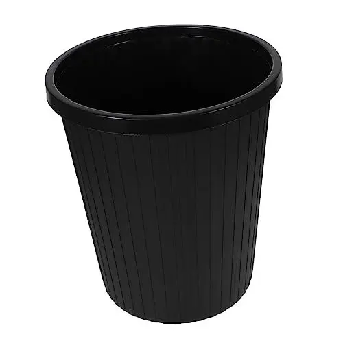 Produktbild: HOMSFOU 1stk Mülleimer Müllsackhalter Kunststoff-recyclingbehälter Blumengärtnerei Eimer Schwarzer Blumeneimer Plastik Eimer Für Blumenarrangements Große Blumenvase Korb Pp Erdfarben Büro