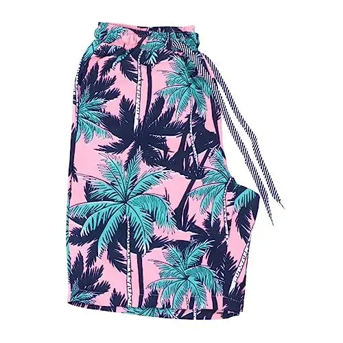 Produktbild: HOMSFOU 1stk Strandshorts Für Herren Urlaubsoutfits Für änner Junge Strandshorts Hawaii-Outfits Für Herren Hotpants Für änner Herren Strandoutfit Strandblume Mann Kurz Polyester