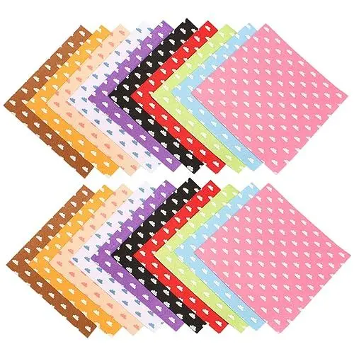 Produktbild: HOMSFOU 20 Stück DIY Bastelset Farben mit Wolkenmuster Vliesstoff für Handgemachte Filzplatten für Projekte Sicher und Langlebig