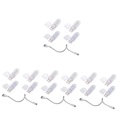 Produktbild: HOMSFOU 20 Stück USB Tastatur Licht Desktop Computer Licht Nachtlichtbirnen Feld Computer Licht Laptop Nachtlicht USB Nachtlicht Notebook Laptop Lampen USB Laptop Licht USB