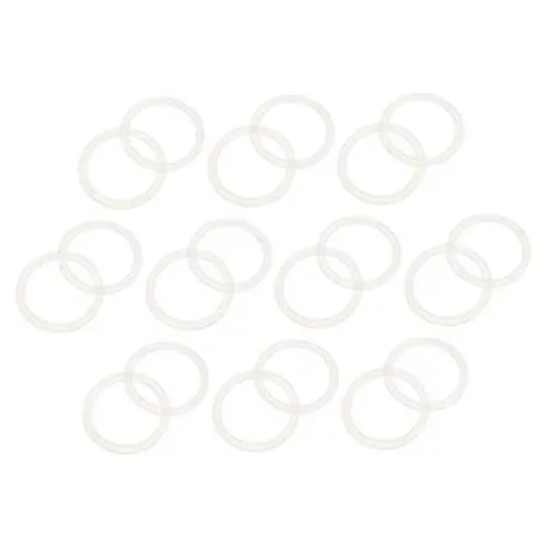 Produktbild: HOMSFOU 20st -Glas-siegel Glasdichtungen Tauschen O-Ring Aus Silikonkautschuk Konservenglasringe Austausch Der Wasserflaschendichtung Clip Weiß Haushalt Kieselgel Dosendeckel