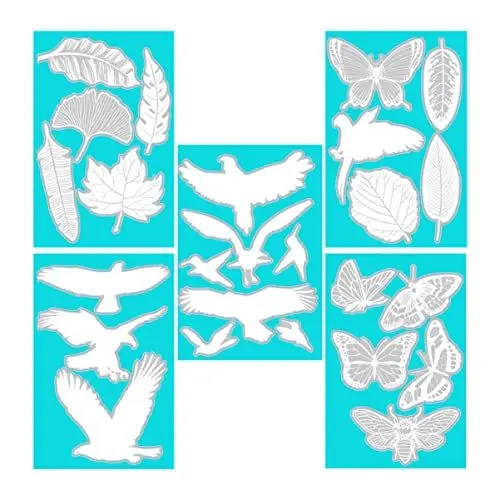 Produktbild: HOMSFOU 25st -wandaufkleber Fensteraufkleber Vögel Fenster Haftet Fensteraufkleber Vogel Fenstertönungsfolie Für Zu Hause Dekorative Abziehbilder Kein Kleber Weiß Schutz PVC