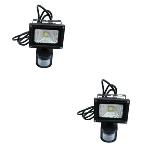 Produktbild: HOMSFOU 2St LED Lichter led außenlampe led aussenlampe LED Außenleuchte luminance energiespar Flutlichter für den Garten Auffahrt Landschaftslichter Induktion Scheinwerfer Sonnenlicht