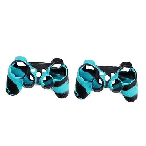 Produktbild: HOMSFOU 2 Stücke Schwarz Silikon Skin Fall Für Controller Voll Von Kratzern Silikon Nicht-design Komfortable Gaming
