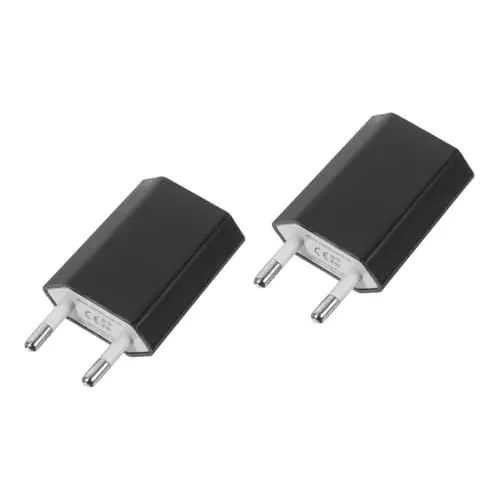 Produktbild: HOMSFOU 2St USB-Stecker-Adapter USB ladegeräte Quick Charger Handy ladegeräte Mobile Phone Chargers Portable Phone Charger USB stecker Handyladegerät USB-Wandladegerät Netzstecker Rosa