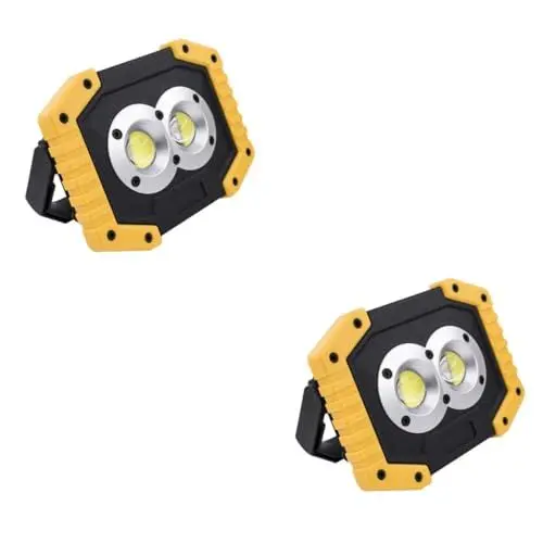 Produktbild: HOMSFOU 2St wiederaufladbare Außenleuchte arbeitsleuchte powerbqnk werkstattleuchte notfallleuchte notfalllampe notleuchte campingleuchte worklight Powerbank Campinglicht LED Flutlicht