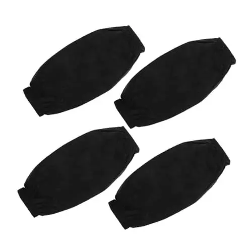 Produktbild: HOMSFOU 2 Paar Ärmel abwaschschüssel geschirrreinigung moskitoschutz kleidung schutzweste hochstihl Schutzarmschutz Armstulpen für Damen Unisex-Armstulpen Arbeitsschutzhüllen Leder Black