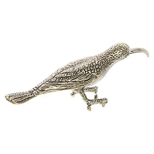 Produktbild: HOMSFOU Kunstobjekt Wachtel Gusseisen Vogel 2 STK -Ornamente Aus Reinem Kupfer Spielzeug Künstlich Messing