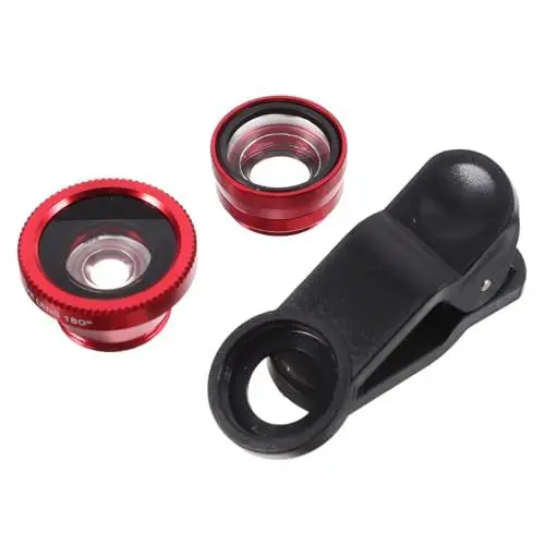 Produktbild: HOMSFOU Hochwertiges 3-in-1-telefonkamera-objektivset – Weitwinkel Makro Fischauge – Universalclip Für Detailfotografie