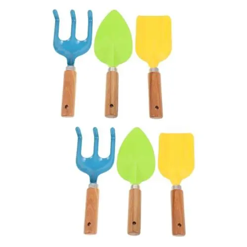 Produktbild: HOMSFOU 2 Sätze Gartenwerkzeug-Set Grabwerkzeug Für Kinder Kleine Sandschaufel Sandspielzeug Gartenschaufel Spielzeug Kinder Gartenschaufel Spielzeug Zum Graben Am Strand Hölzern