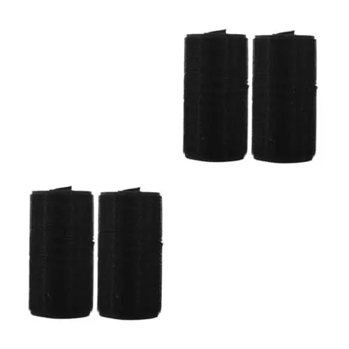 Produktbild: HOMSFOU 2 Sätze Teppichdrahtabdeckung Schwarzes Verlängerungskabel Schwarze Kabelabdeckung Bodenkabelabdeckungen Für Drähte Teppichschnur-organizer Teppiche Polyester Black 2 Stück * 2