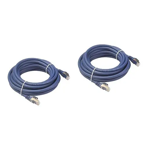 Produktbild: HOMSFOU 2 Stück 5 Cat8-Ethernet-Kabel Netzwerk-LAN-Kabel Serverkabel Kabel-Ethernet Computer-Patchkabel Druckerkabel Cinch-Kabel Ethernet Kabel Netzwerkkabel Lautsprecher Audioleitung