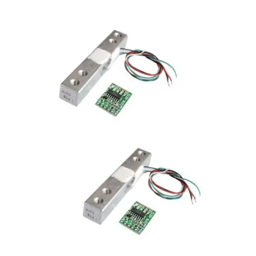 Produktbild: HOMSFOU 2 Stück 5 Hx711 Wägedruck-Wägezelle Körperwaage Gewichtsgewichtungssensor Drucksonden & Sensormodul Wandler Digitale Körperwaage Hx711 Sensor Elektronische Waage Widerstand