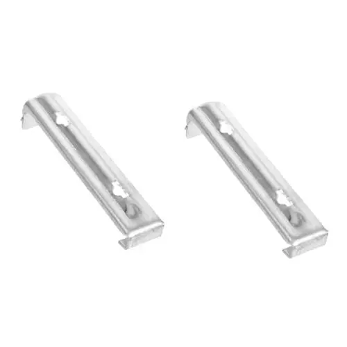 Produktbild: HOMSFOU 2 Stück Dachrinnen Aus Silberner Aluminiumlegierung